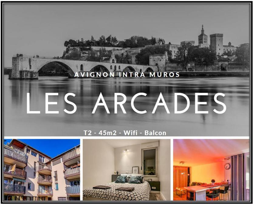 Les Arcades - Wifi - Intra Muros Of Avignon - Balcony - 45M2 Buitenkant foto